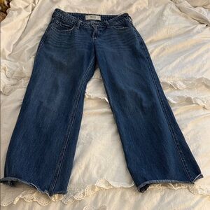 Hollister Dark Blue Low Rise Baggy jeans size 26